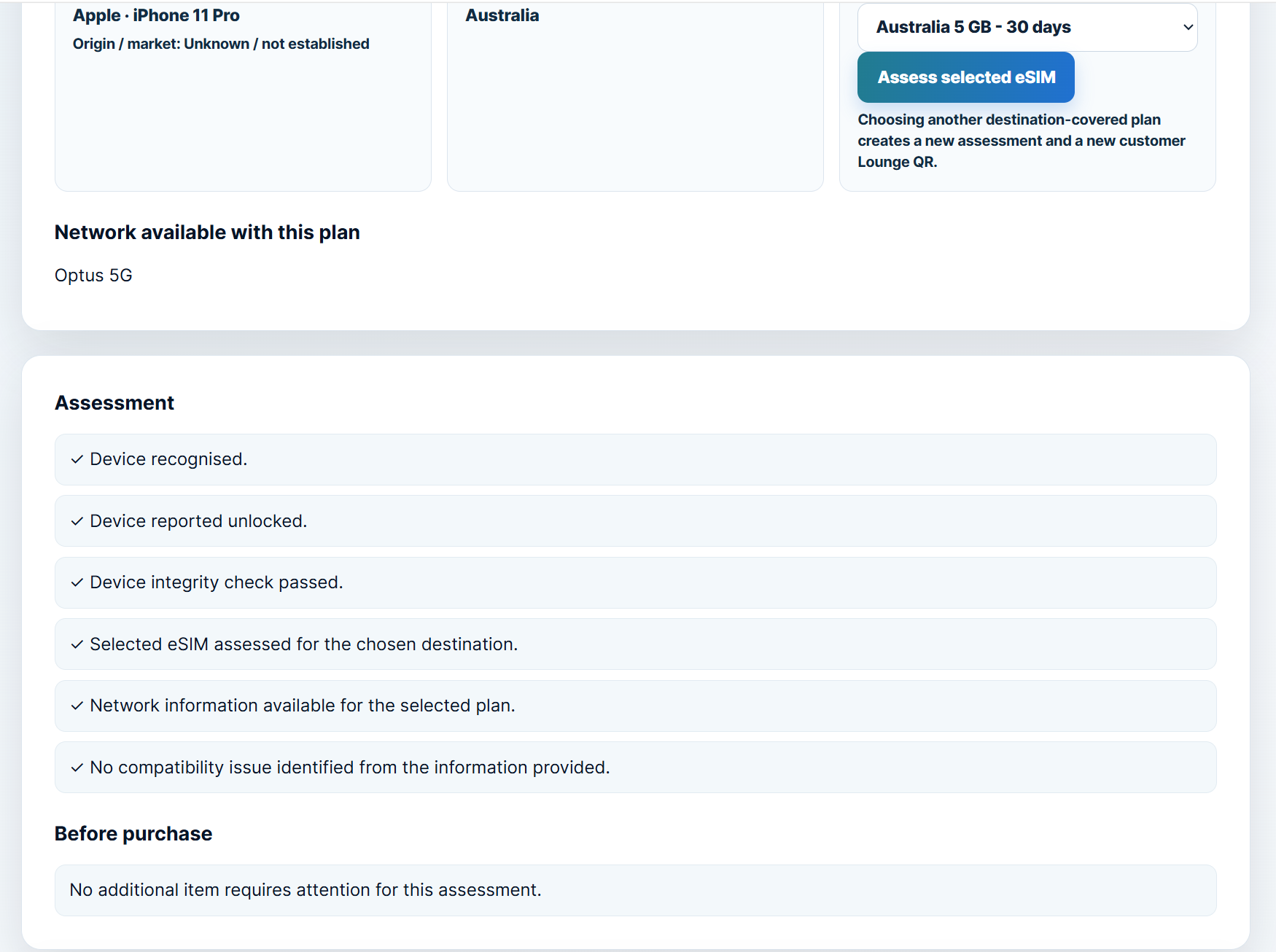ORBICUM Assessment Decision